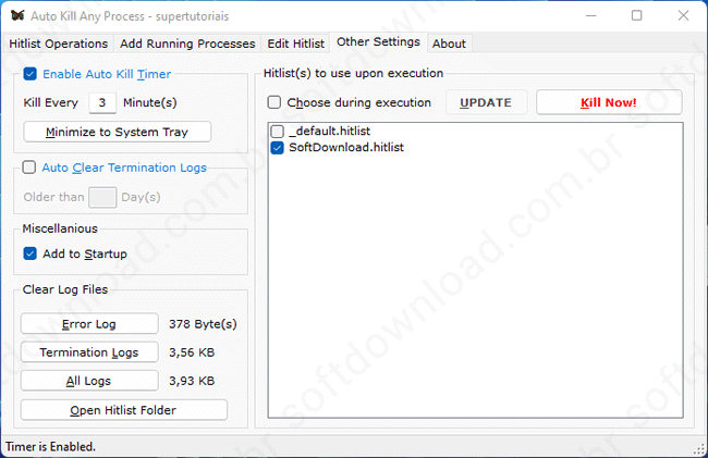 Finalize processos automaticamente com o AKAP