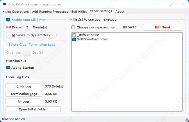 Finalize processos automaticamente com o AKAP