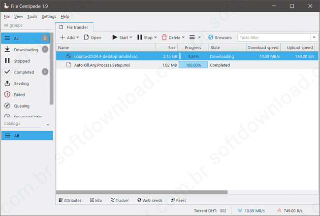 Baixe arquivos da internet com o File Centipede