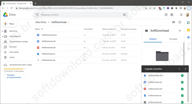 google drive - armazenamento em nuvem grátis