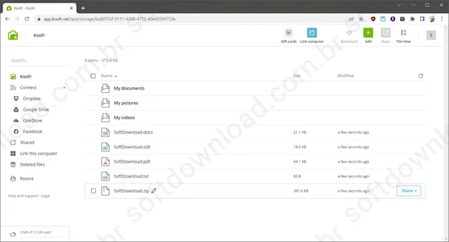koofr - armazenamento em nuvem grátis