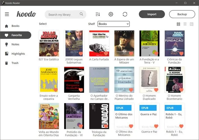 Leia ebooks no computador com o Koodo Reader