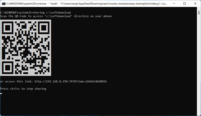 Compartilhe arquivos com o celular pelo Prompt de Comando