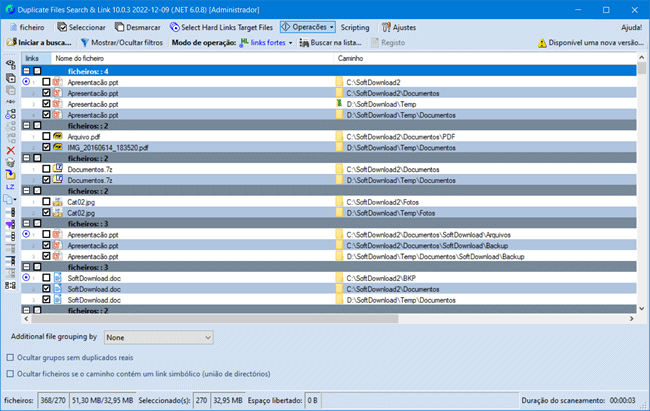 Localize arquivos duplicados com o Duplicate Searcher