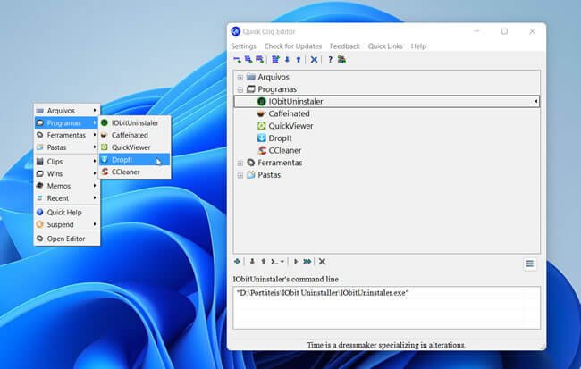 Acelere seu trabalho no PC com o Quick Cliq