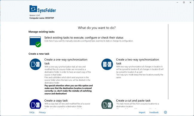 Sincronize seus arquivos com o SyncFolder