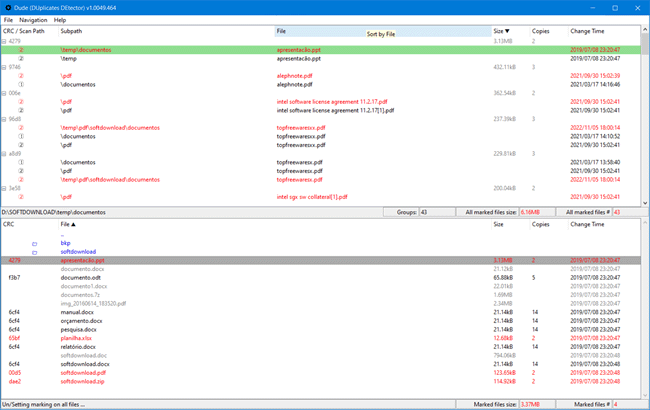 Localize arquivos duplicados no PC como Dude