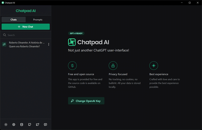 Use o ChatGPT no Windows com o Chatpad AI