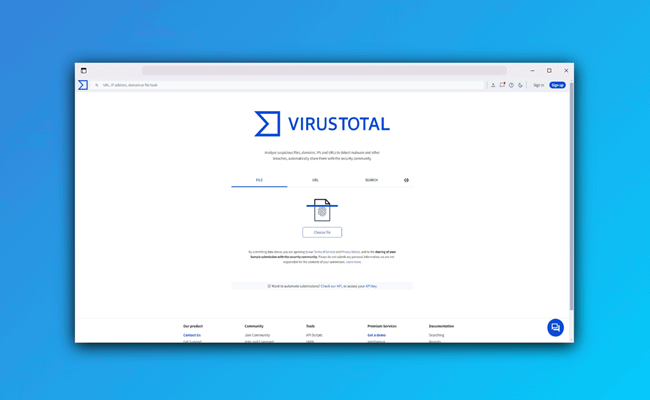 Como usar o VirusTotal para analisar arquivos suspeitos
