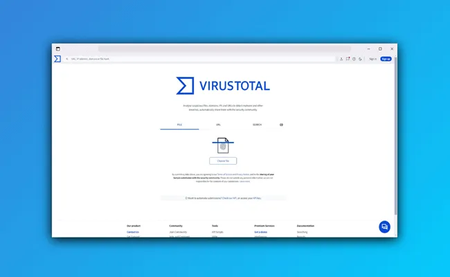 Como usar o VirusTotal para analisar arquivos suspeitos