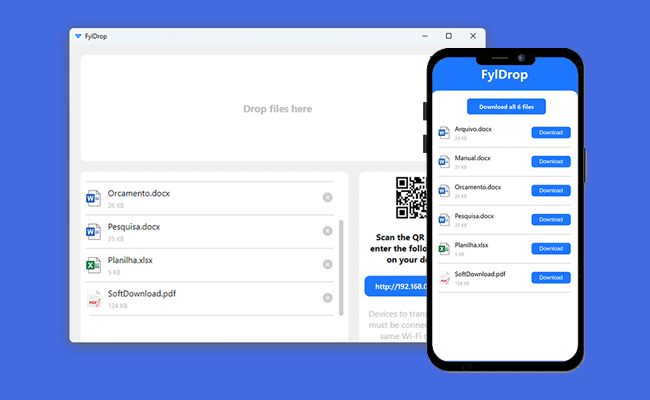 Transfira arquivos entre dispositivos com o FylDrop