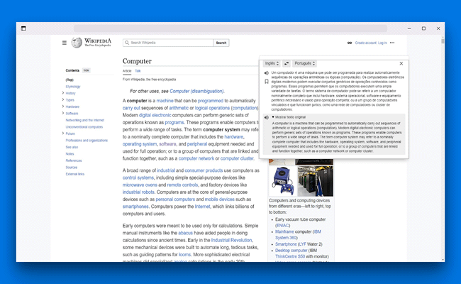 Linguist - Tradutor de texto para o Chrome