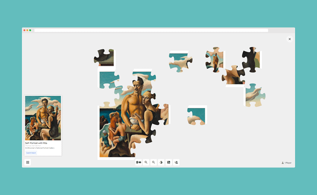Monte quebra-cabeças de obras de arte com o Puzzle Party