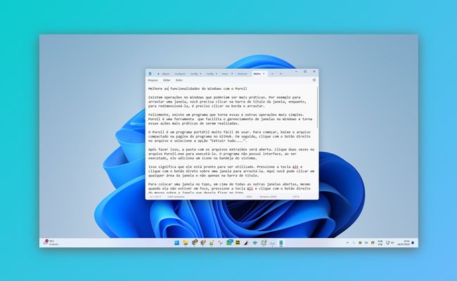 Simplifique a manipulação de janelas no Windows com o Puroll