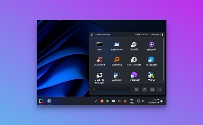 Abra rapidamente seus programas favoritos com Super Launcher