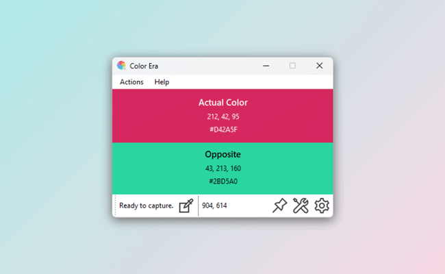 Capture cores na tela com o Color Era