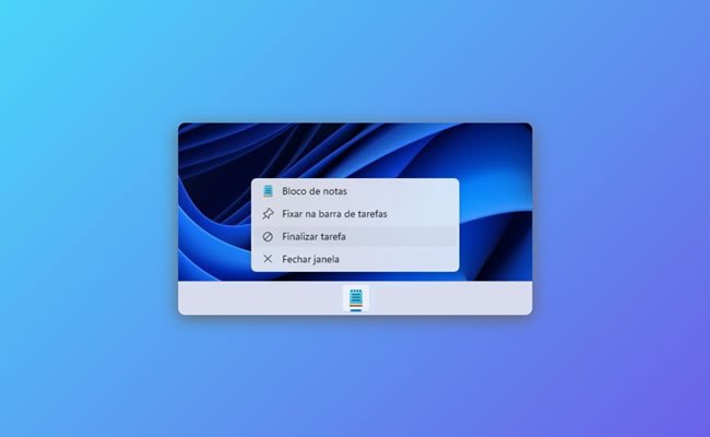 Como finalizar programas a partir da barra de tarefas do Windows 11