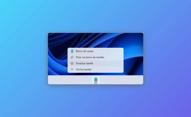 Como finalizar programas a partir da barra de tarefas do Windows 11