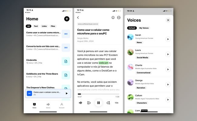 Ouça textos em voz alta no celular com o ElevenLabs Reader