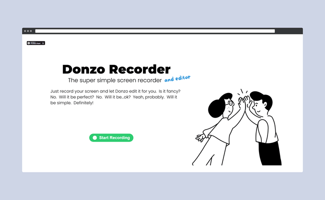 Grave a tela do PC com o Donzo Recorder
