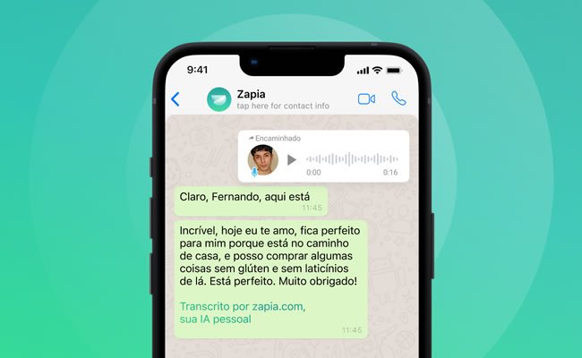 Converta áudios do WhatsApp em texto com o Zapia