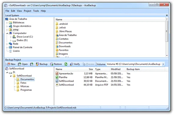 Programa de backup gratuito para Windows - AceBackup