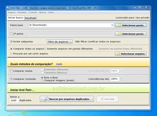 Programa gratuito para fazer uma faxina no PC - Anti-Twin