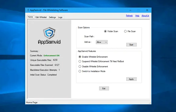 Reforce a segurança do PC com o AppSamvid
