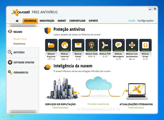 Programa para instalar após formatar o PC - Avast Antivirus Free