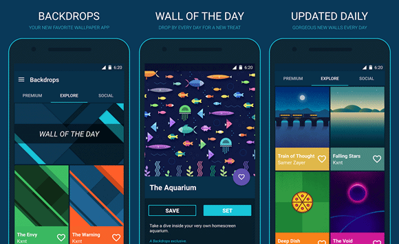 Baixe papéis de parede no Android com o Backdrops