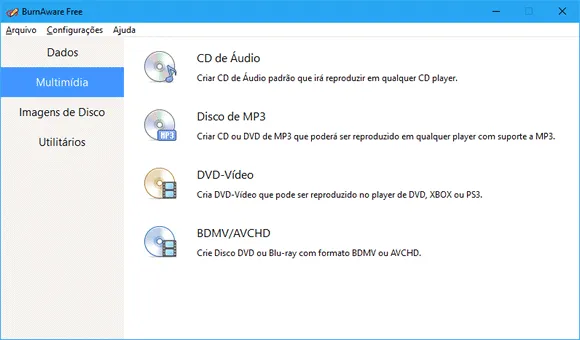 10 programas gratuitos para gravar CD, DVD e Blu-ray