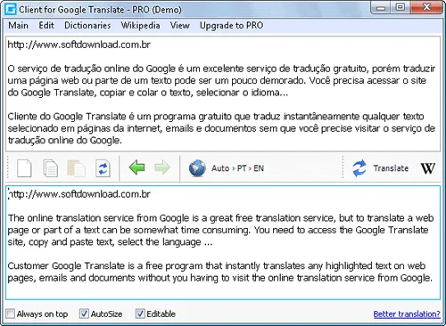 Programa de tradução de texto gratuito