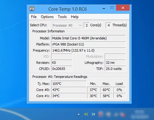 Monitore a temperatura do processador com o Core Temp
