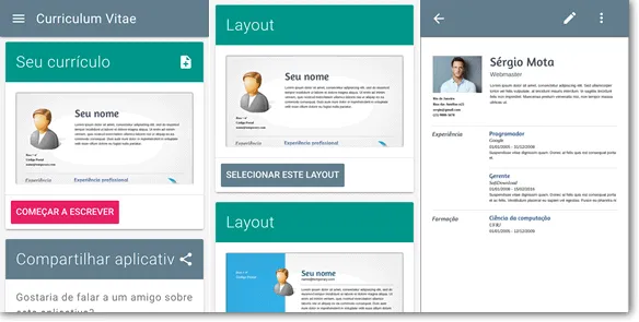 Crie seu currículo a partir do smartphone