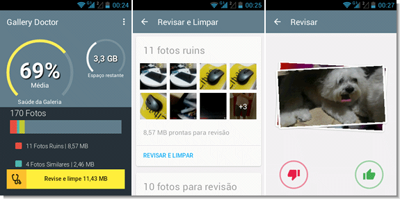 Libere espaço no Android deletando fotos ruins