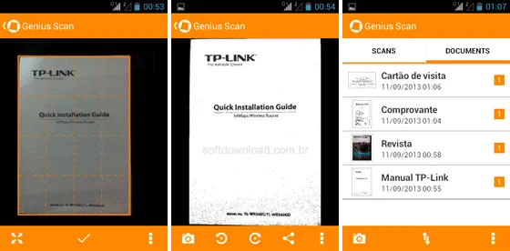 Top 10 aplicativos gratuitos para Android de 2013 - Genius Scan