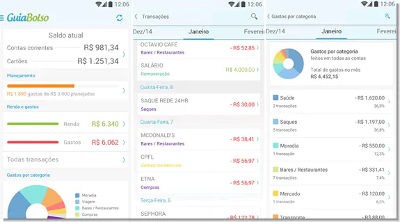 Controle suas finanças com o GuiaBolso