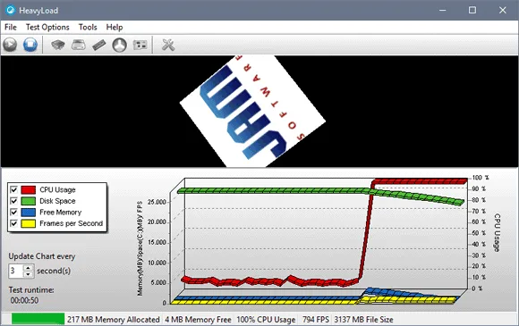 Teste a confiabilidade do PC com o HeavyLoad
