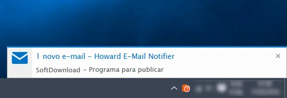 Receba notificações de email na área de trabalho