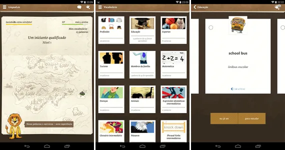 Aprenda inglês no smartphone com o LinguaLeo
