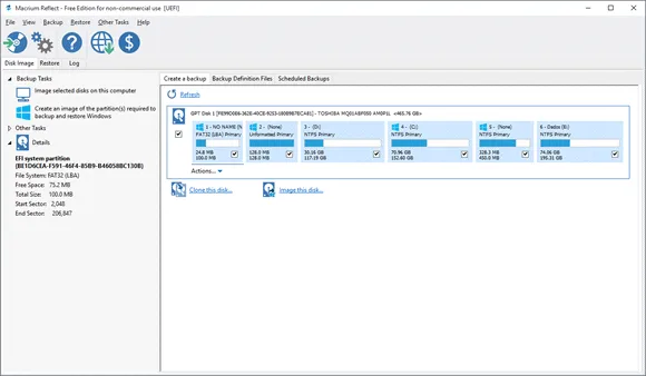Faça o backup do disco rígido com o Macrium Reflect