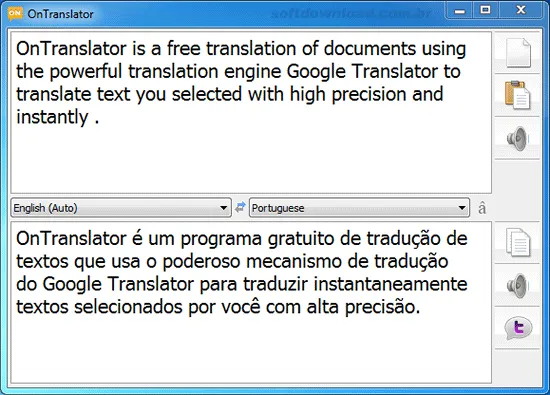 Programa de tradução de texto gratuito