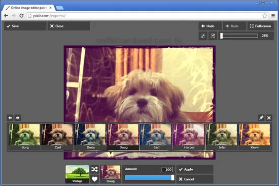 Edite suas fotos online com o Pixlr Express