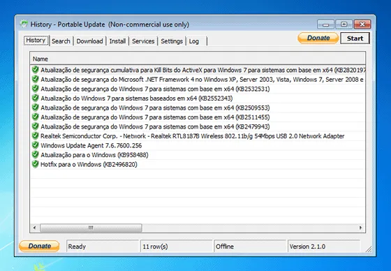 Programa gratuito para técnicos de informática - Portable Update