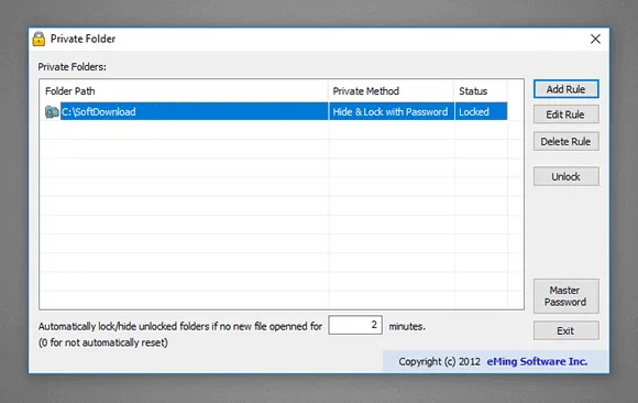 Oculte pastas no Windows com o Private Folder