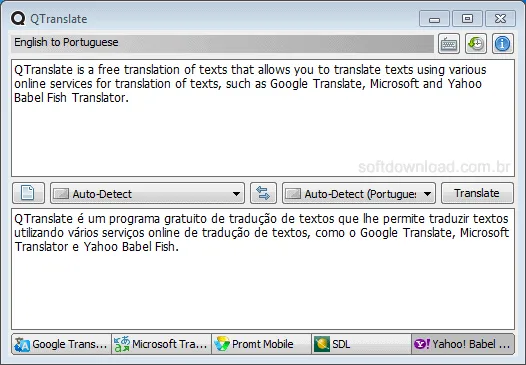 Tradutor de texto gratuito
