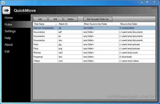 Organize facilmente seus arquivos com o QuickMove