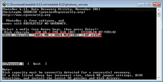 Imagem 1 - Como recuperar arquivos deletados do pendrive