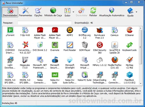 Programa gratuito para técnicos de informática - Revo Uninstaller