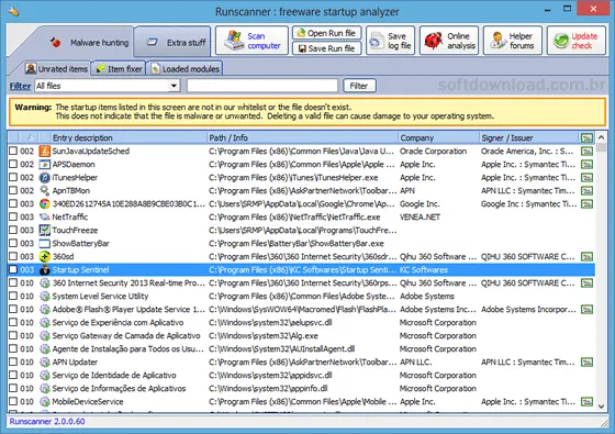Identifique arquivos maliciosos com o RunScanner